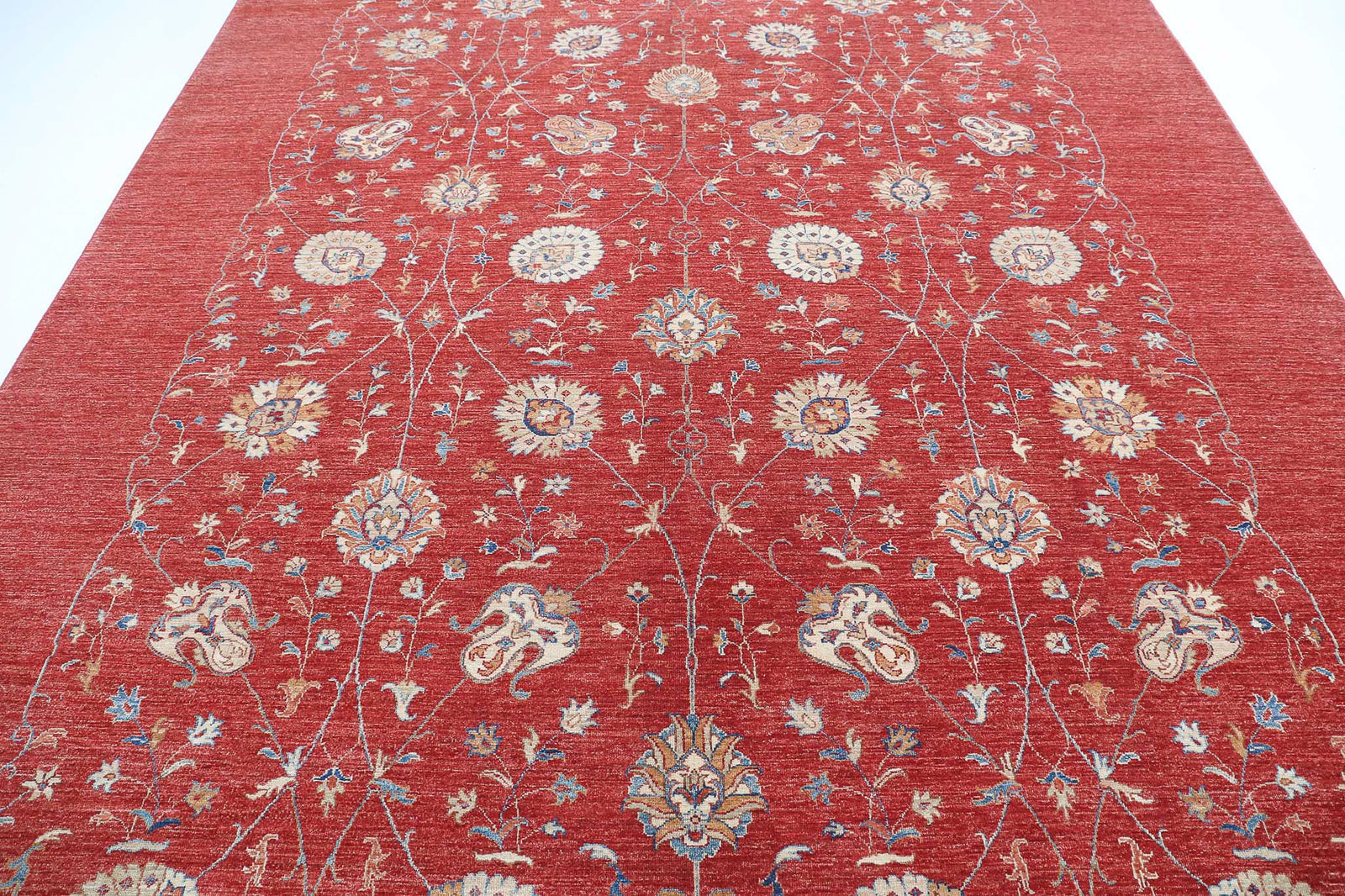 Hand Knotted Ziegler Farhan Wool Rug - 9'0'' x 11'6''