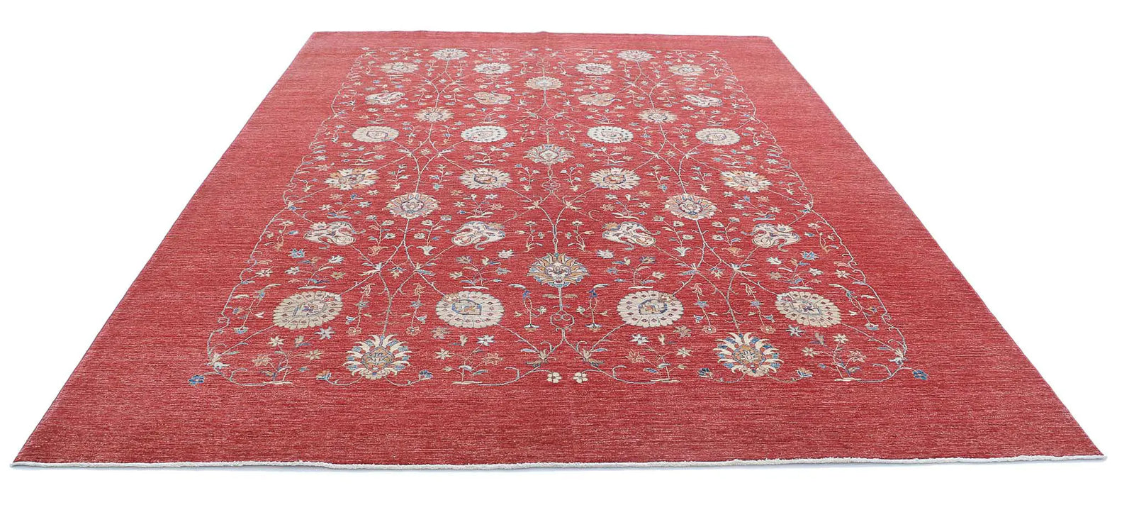 Hand Knotted Ziegler Farhan Wool Rug - 9'0'' x 11'6'' - Arteverk Rugs Area rug
