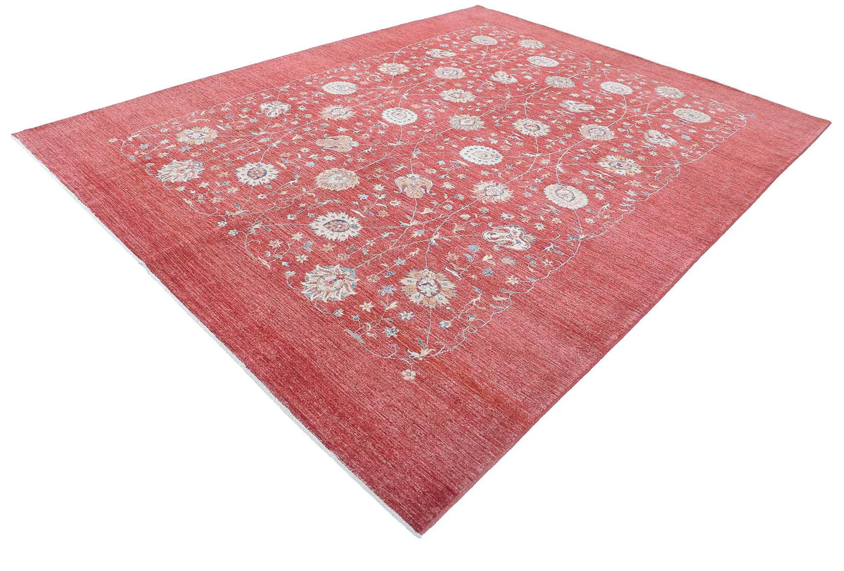 Hand Knotted Ziegler Farhan Wool Rug - 9'0'' x 11'6'' - Arteverk Rugs Area rug
