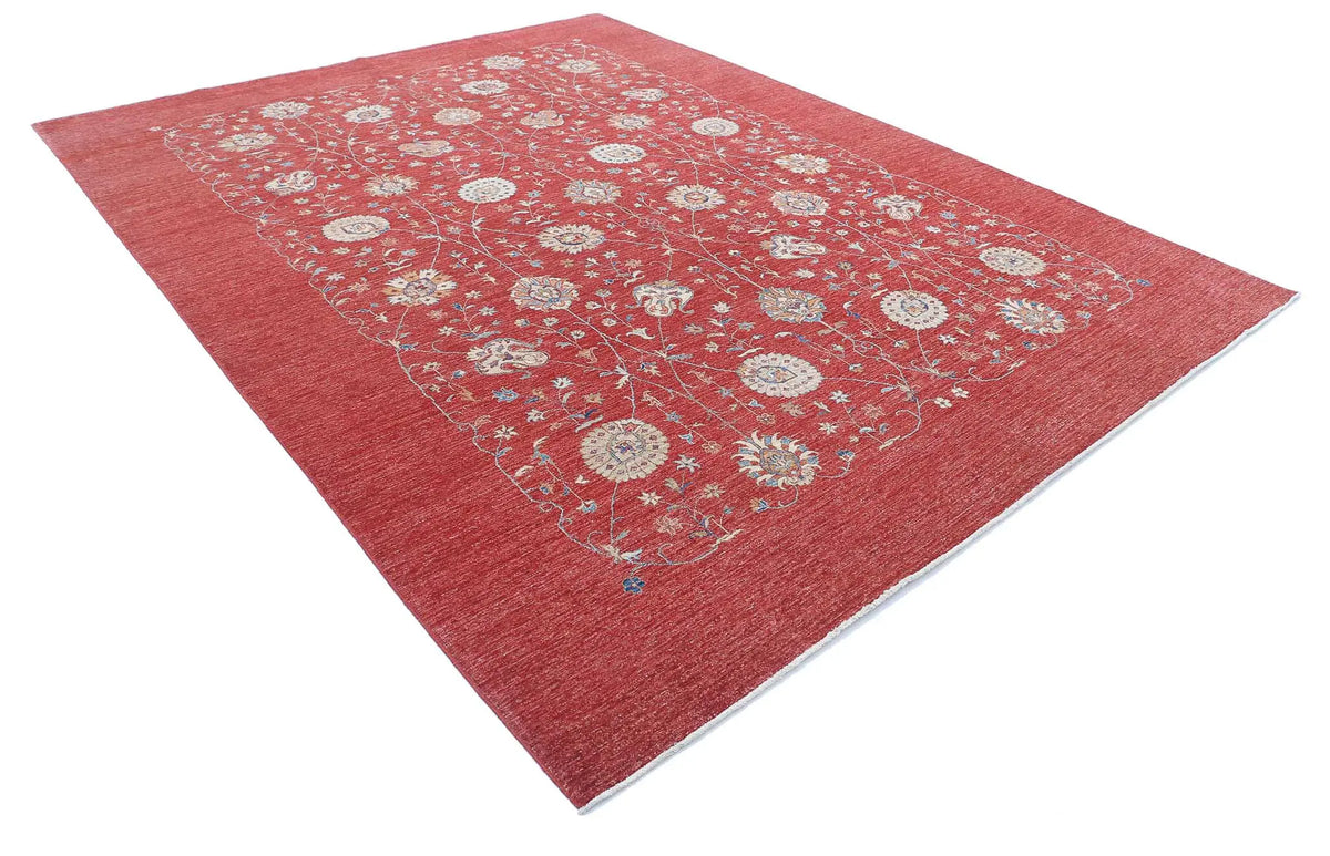 Hand Knotted Ziegler Farhan Wool Rug - 9'0'' x 11'6'' - Arteverk Rugs Area rug