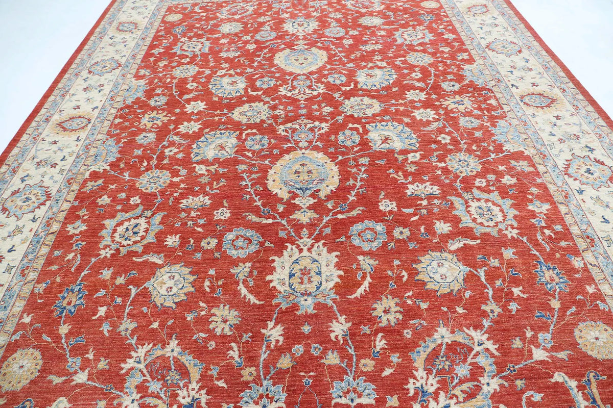 Hand Knotted Ziegler Farhan Wool Rug - 9'11'' x 13'2''