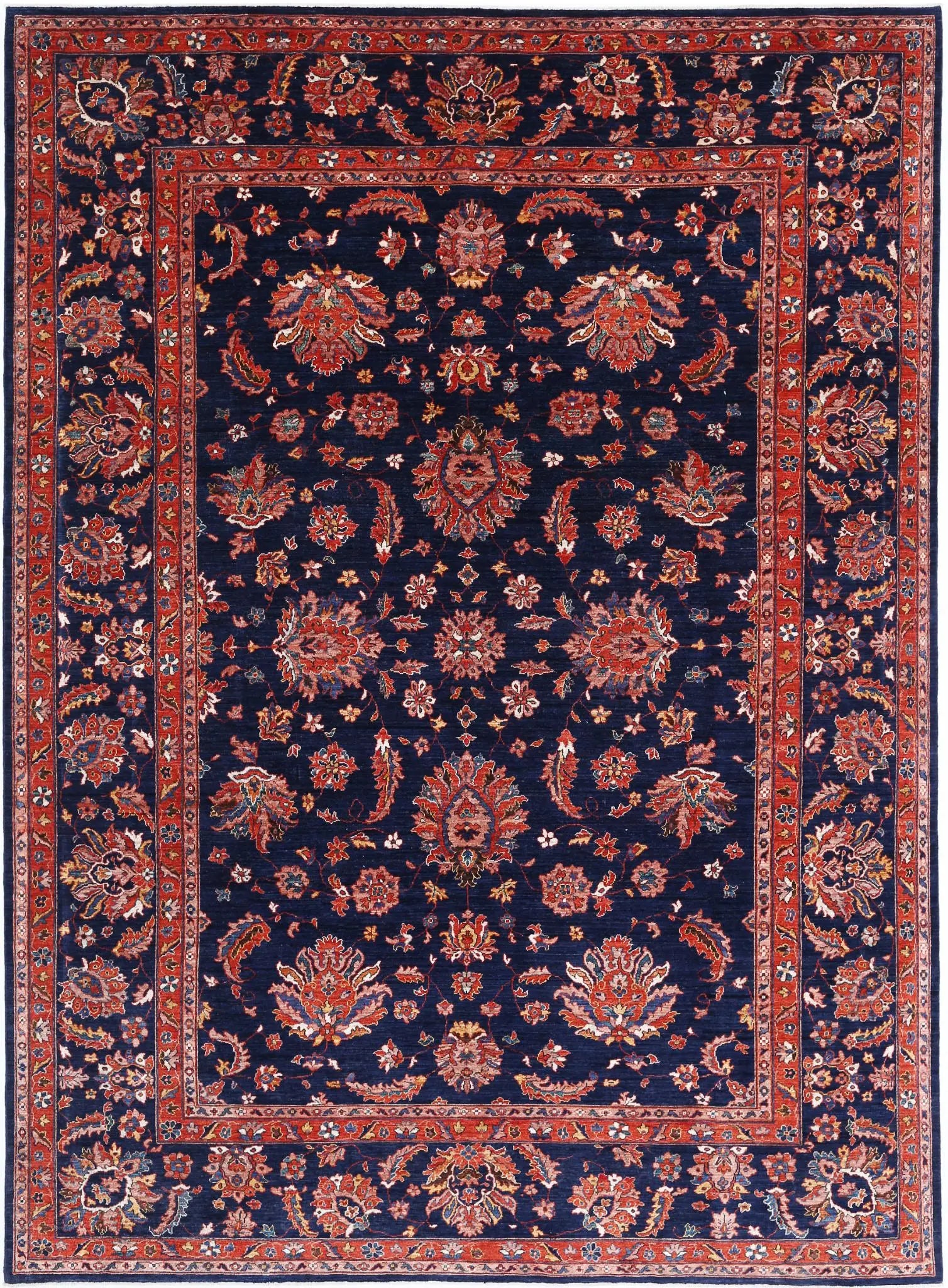 Hand Knotted Ziegler Farhan Wool Rug - 9'11'' x 13'7''