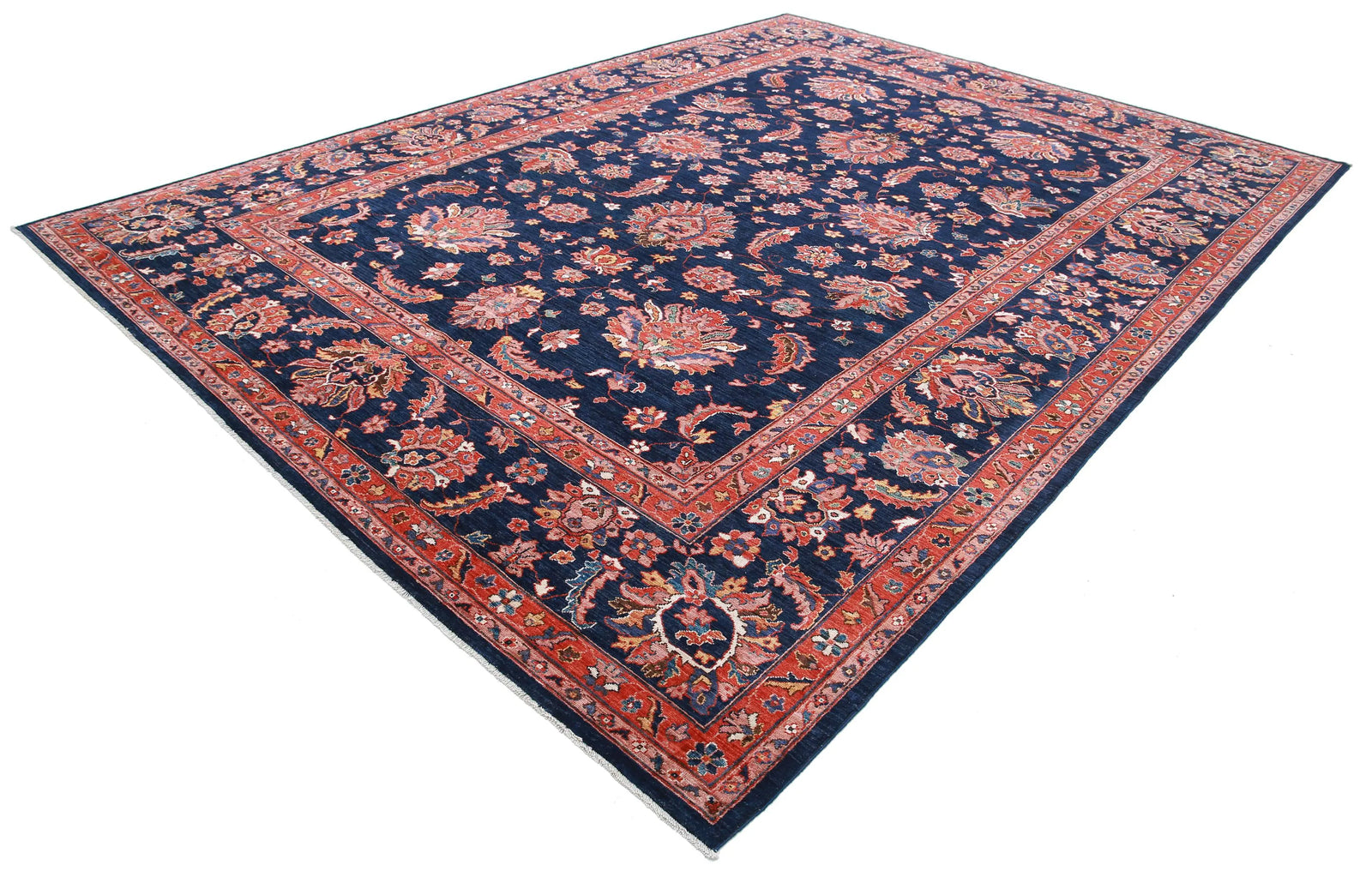 Hand Knotted Ziegler Farhan Wool Rug - 9'11'' x 13'7''