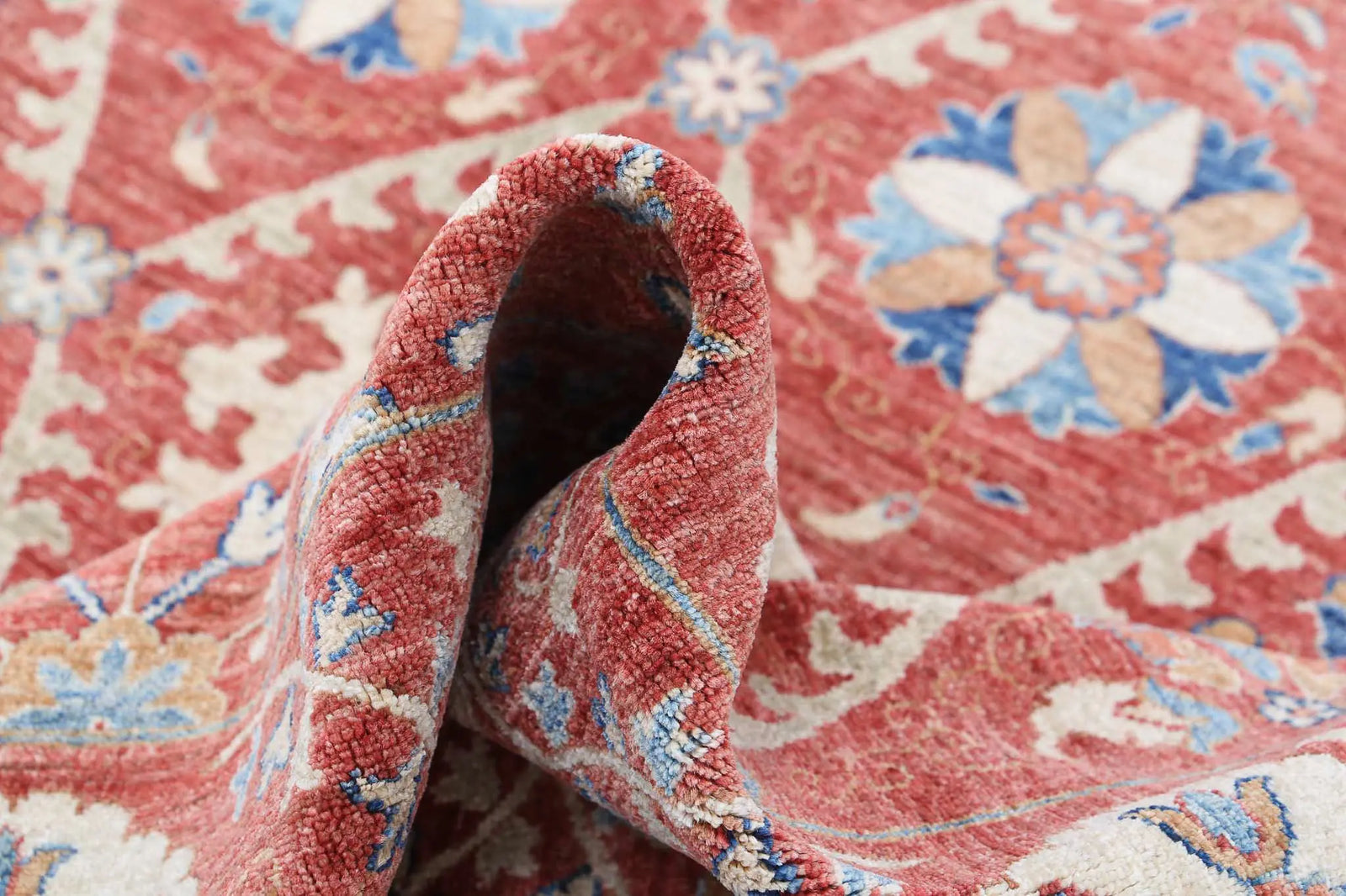 Alfombra de lana Ziegler Suzani anudada a mano - 9'0'' x 11'6''