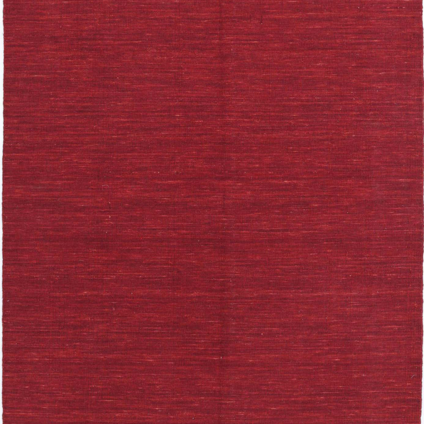 Alfombra moderna de lana maciza hecha a mano - 4'7'' x 6'3''