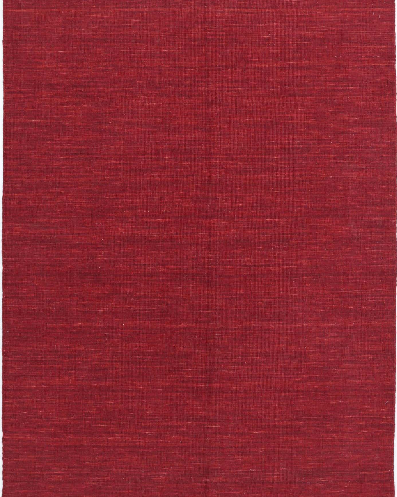Alfombra moderna de lana maciza hecha a mano - 4'7'' x 6'3''