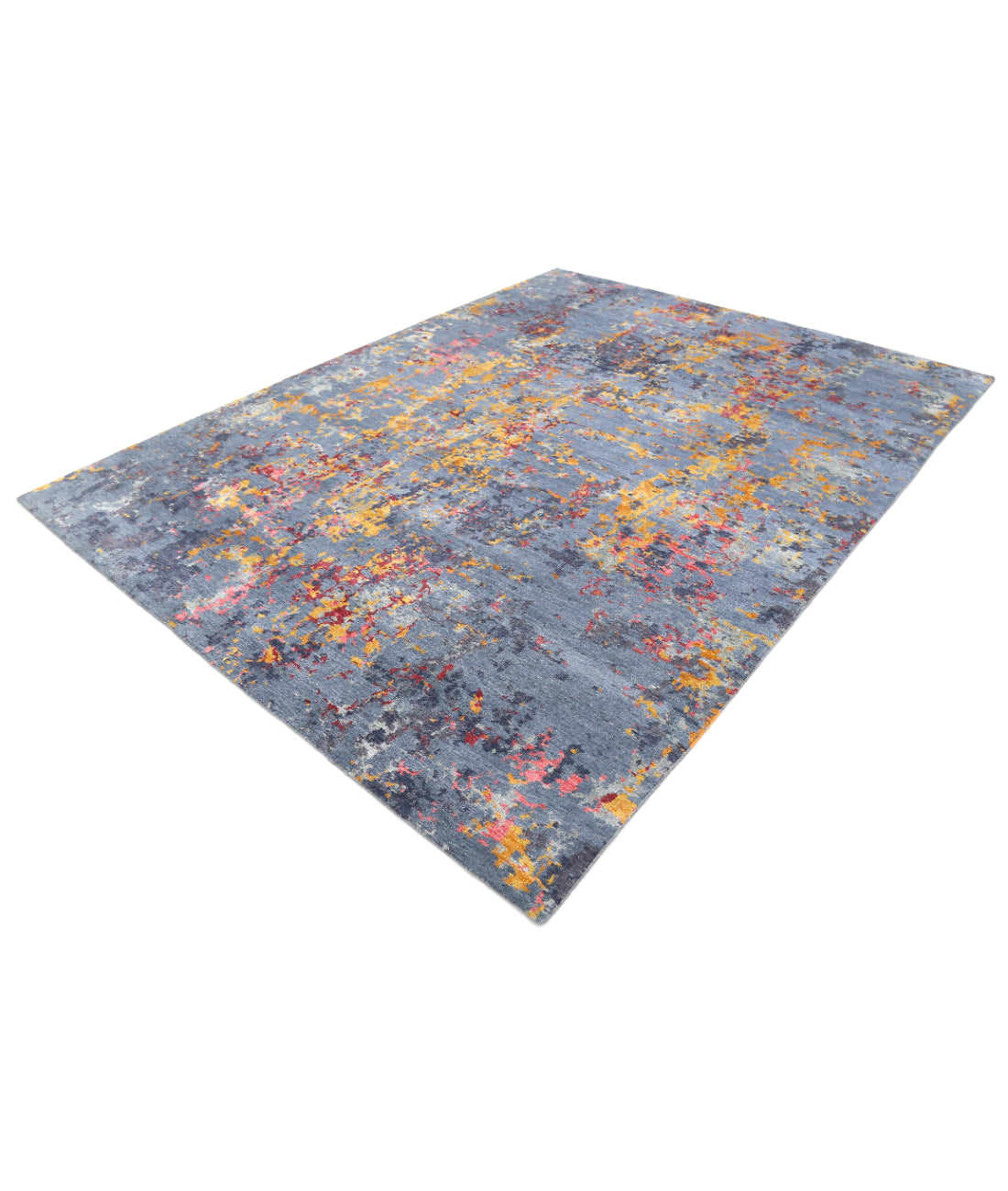 Hand Knotted Tibetan Landry Wool & Silk & Cotton Rug Arteverk Arteverk Rugs