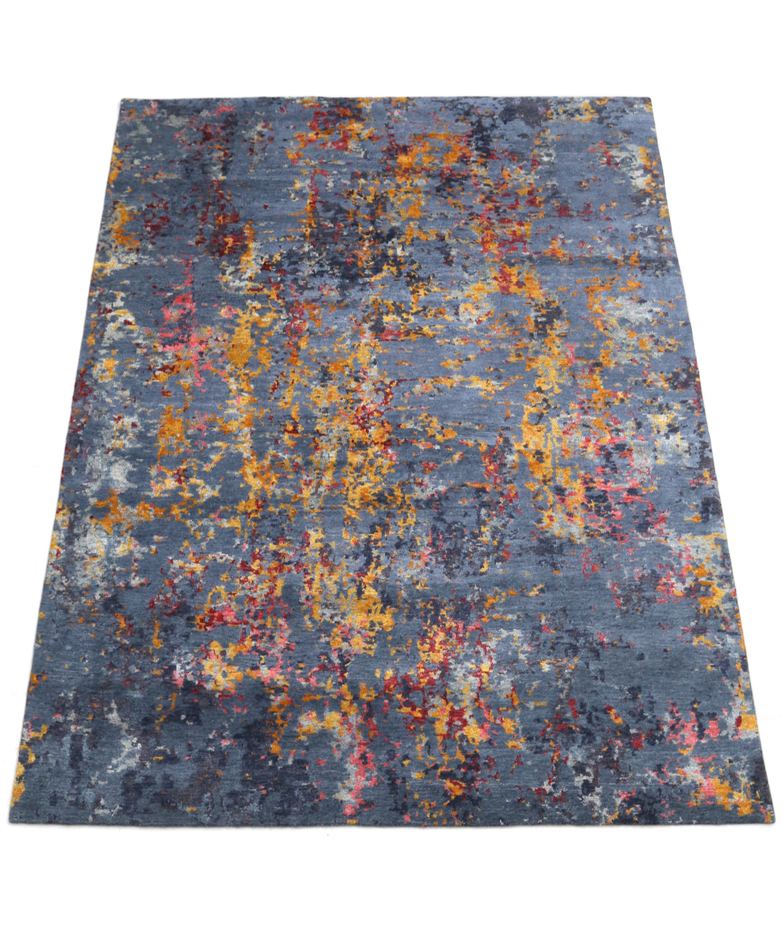 Hand Knotted Tibetan Landry Wool & Silk & Cotton Rug Arteverk Arteverk Rugs