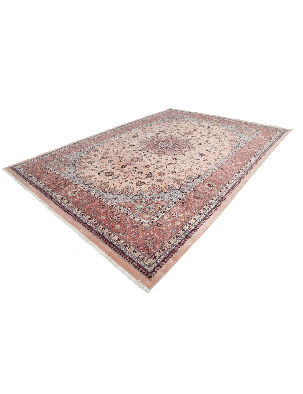 Hand Knotted Persian Fine Persian Wool Rug - 9'11'' x 14'2'' Arteverk Arteverk Rugs