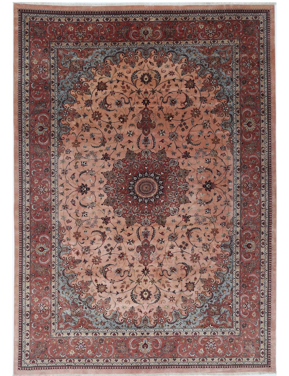 Hand Knotted Traditional Pak Heritage Fine Wool Rug - 9'11'' x 14'2''