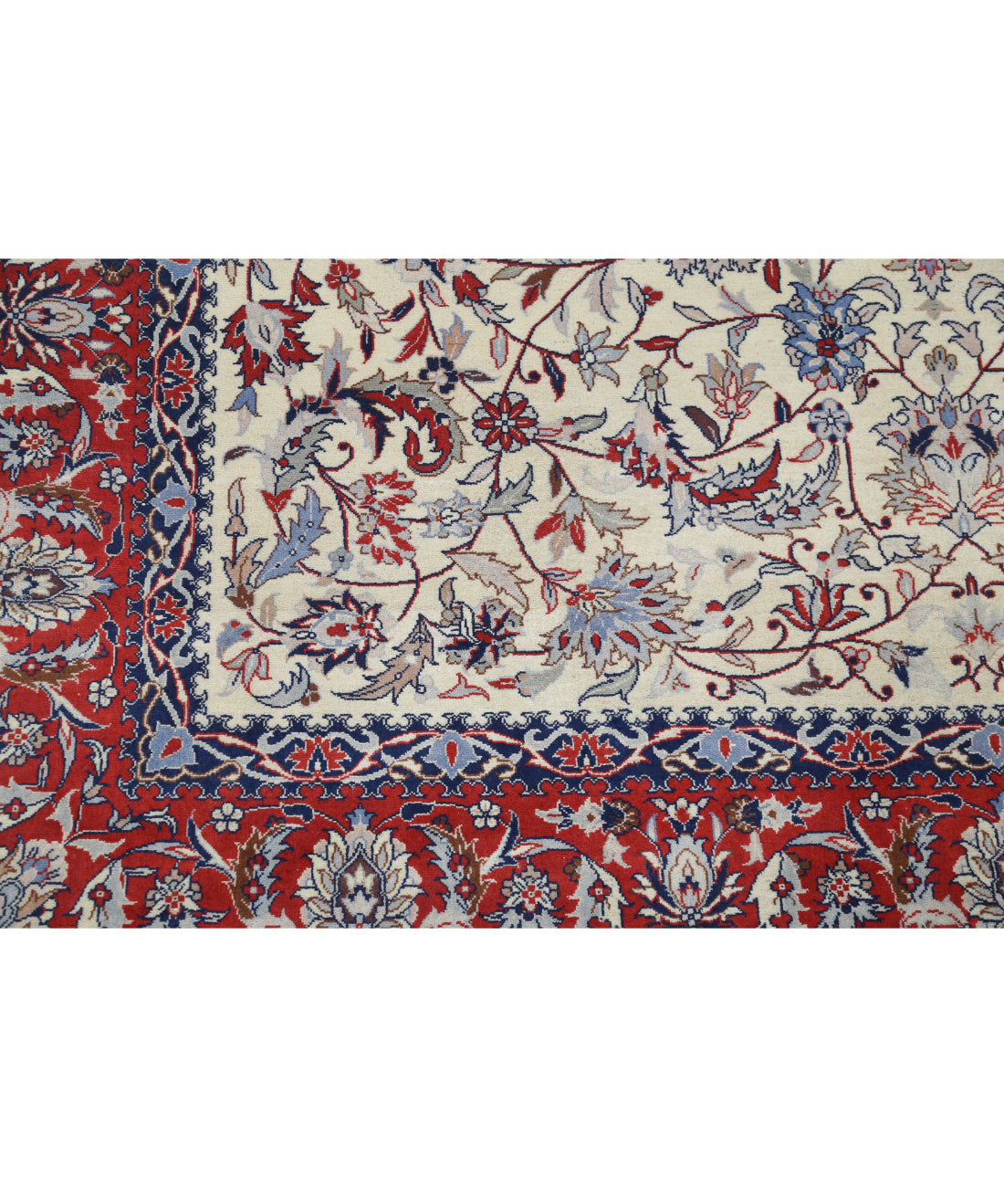 Hand Knotted Heritage Fine Persian Style Wool Rug - 6'0'' x 9'1'' 6'0'' x 9'1'' (180 X 273) / Ivory / Red