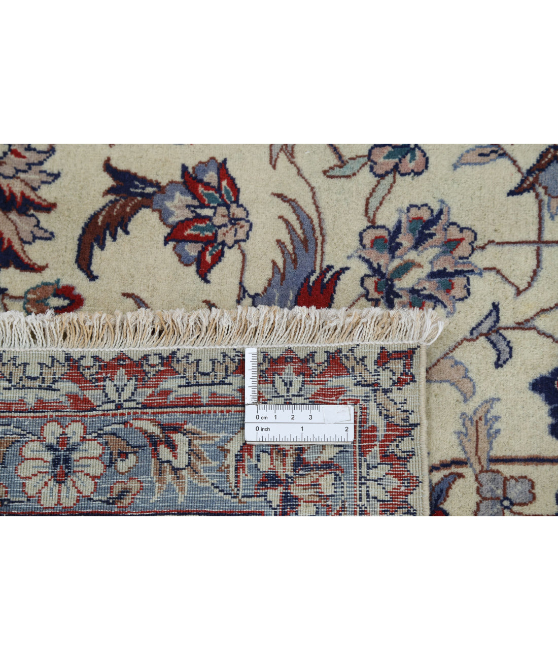 Hand Knotted Heritage Fine Persian Style Wool Rug - 8'4'' x 9'11'' 8'4'' x 9'11'' (250 X 298) / Ivory / Red