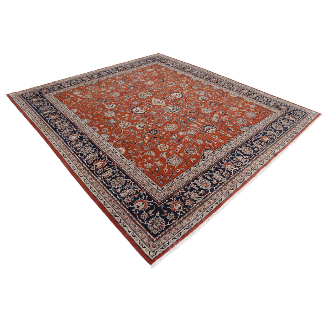 Alfombra oriental anudada a mano de lana fina Heritage - 8'5'' x 9'3''