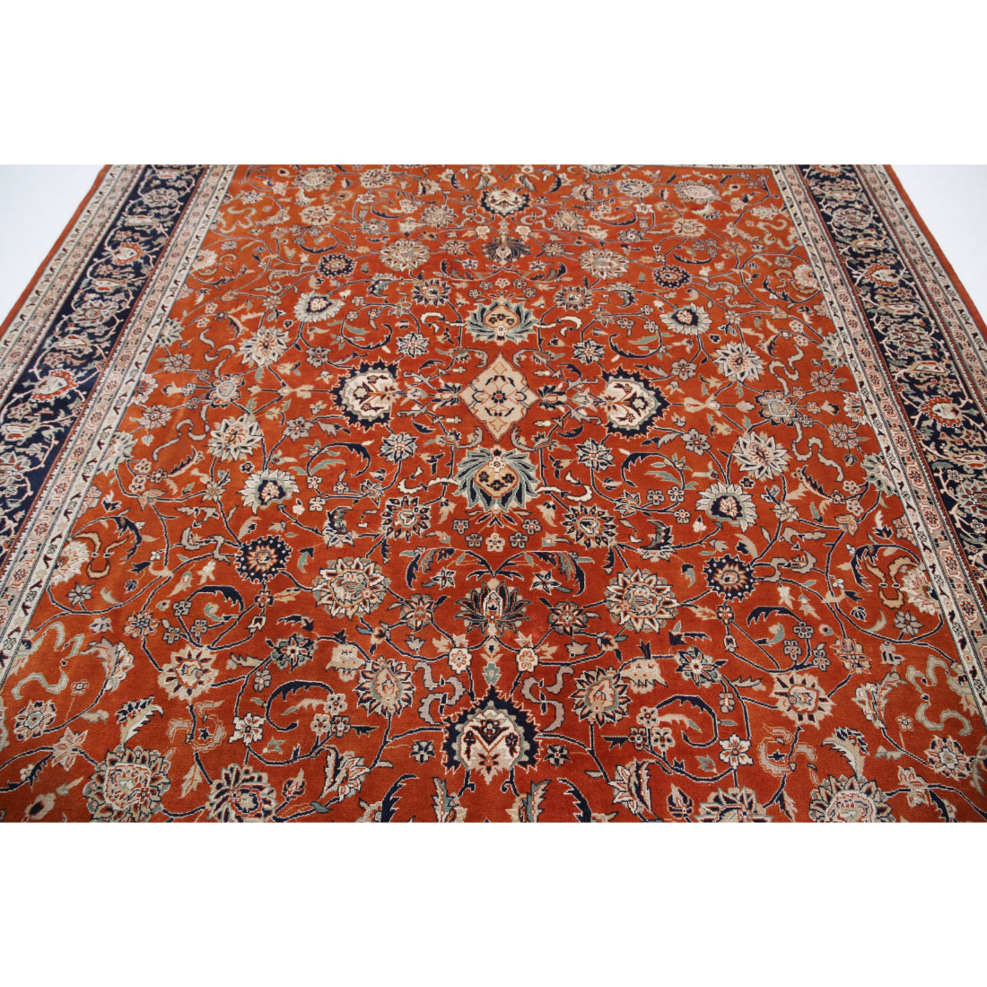 Alfombra oriental anudada a mano de lana fina Heritage - 8'5'' x 9'3''