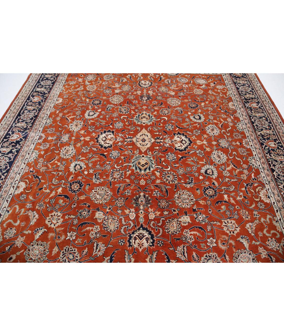 Alfombra oriental anudada a mano de lana fina Heritage - 8'5'' x 9'3''