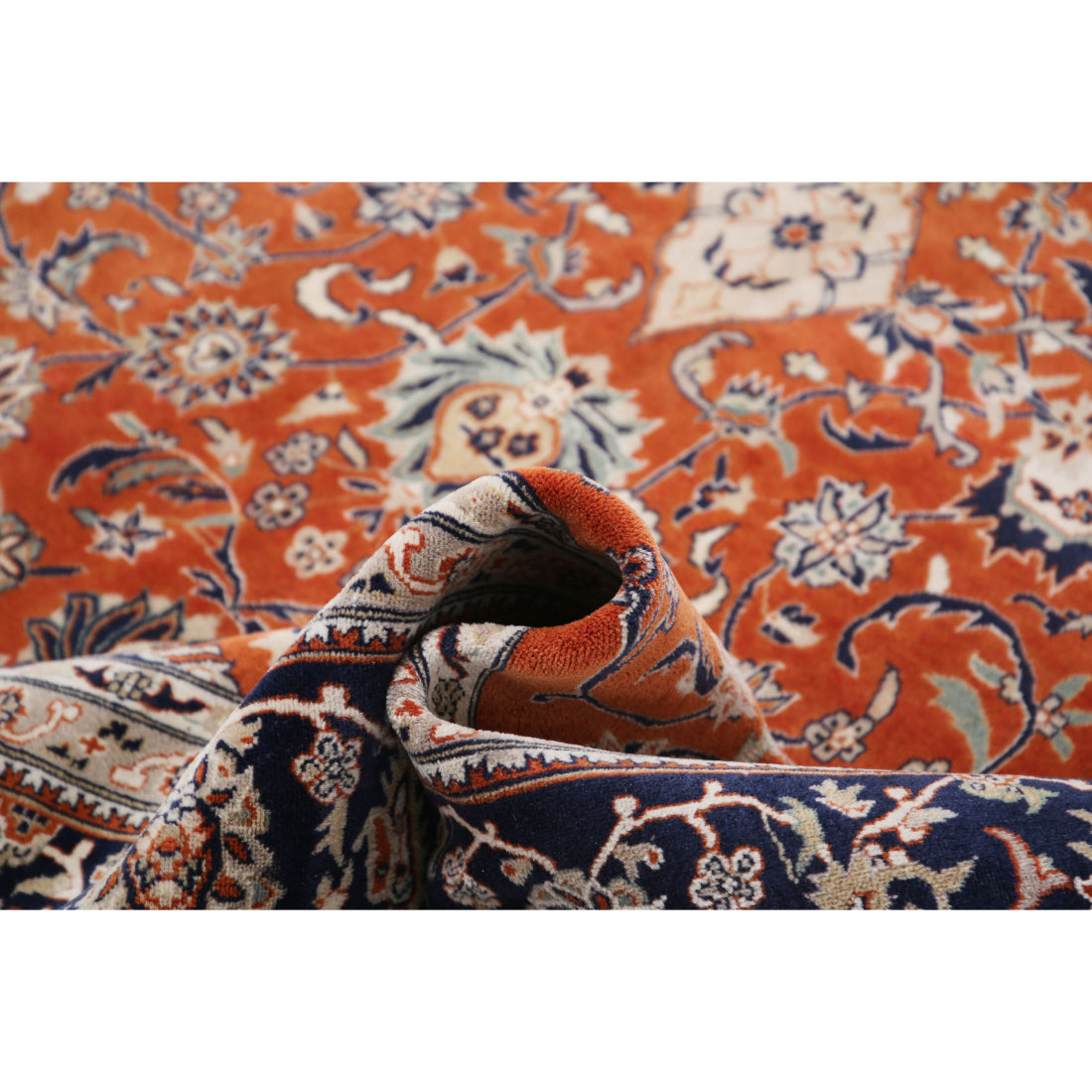 Alfombra oriental anudada a mano de lana fina Heritage - 8'5'' x 9'3''