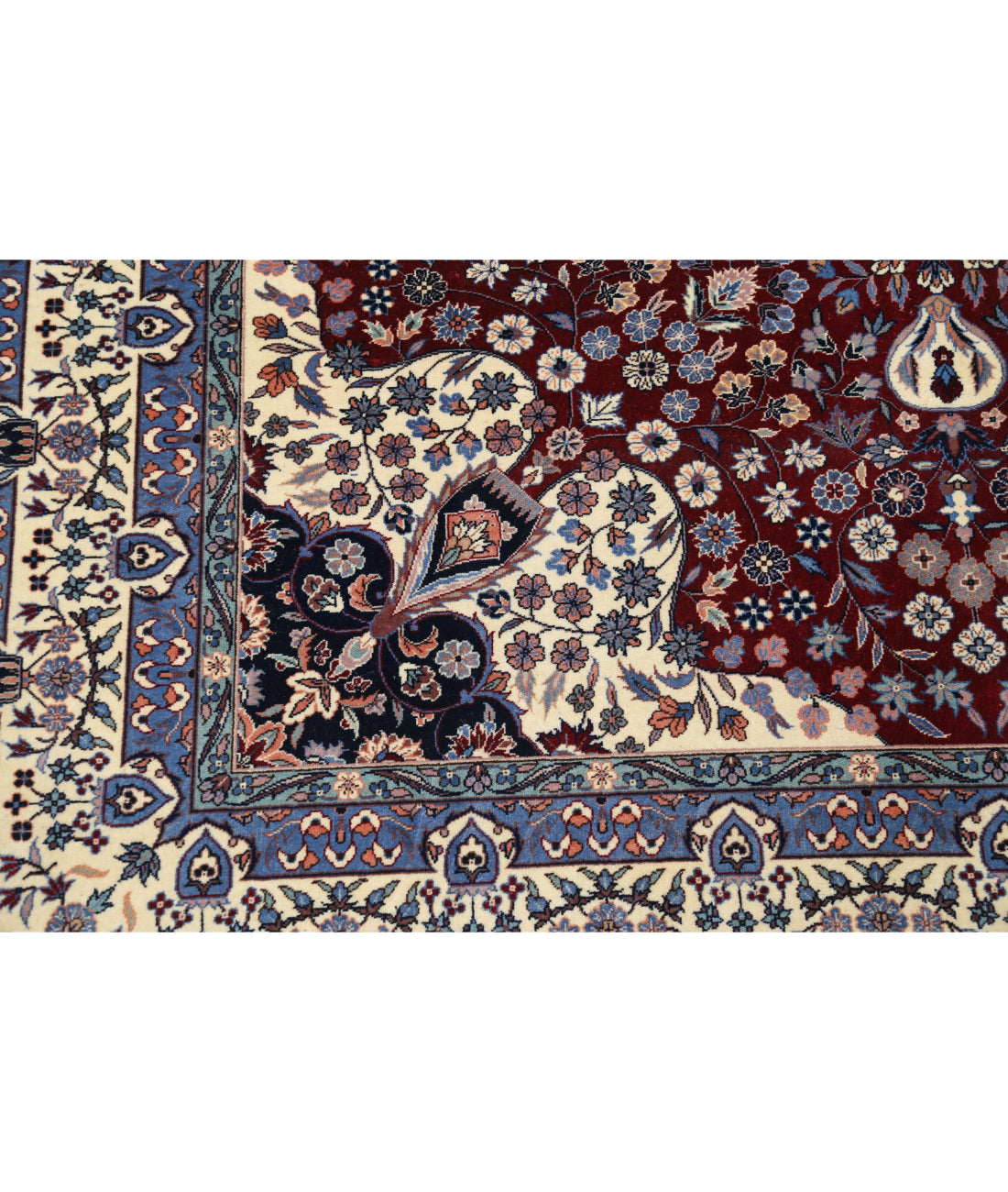 Hand Knotted Heritage Fine Persian Style Wool Rug - 6'0'' x 9'0'' 6'0'' x 9'0'' (180 X 270) / Burgundy / Ivory