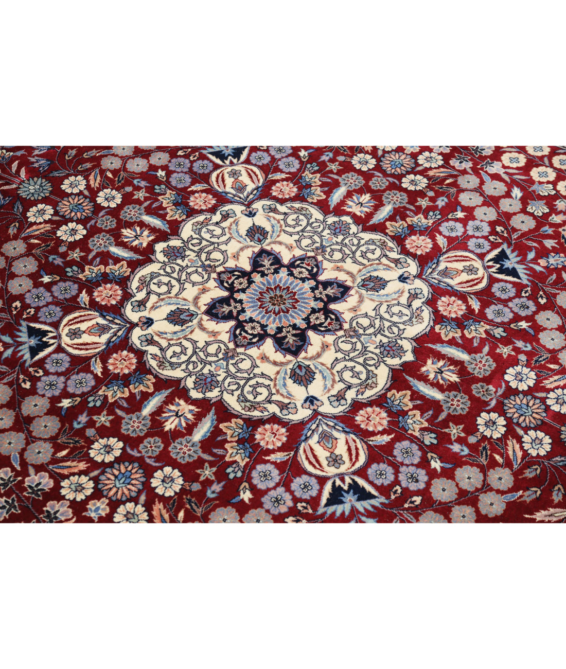 Hand Knotted Heritage Fine Persian Style Wool Rug - 6'0'' x 9'0'' 6'0'' x 9'0'' (180 X 270) / Burgundy / Ivory