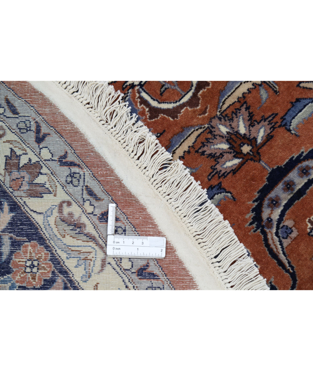 Hand Knotted Heritage Fine Persian Style Wool Rug - 8'10'' x 9'0'' 8'10'' x 9'0'' (265 X 270) / Brown / Blue