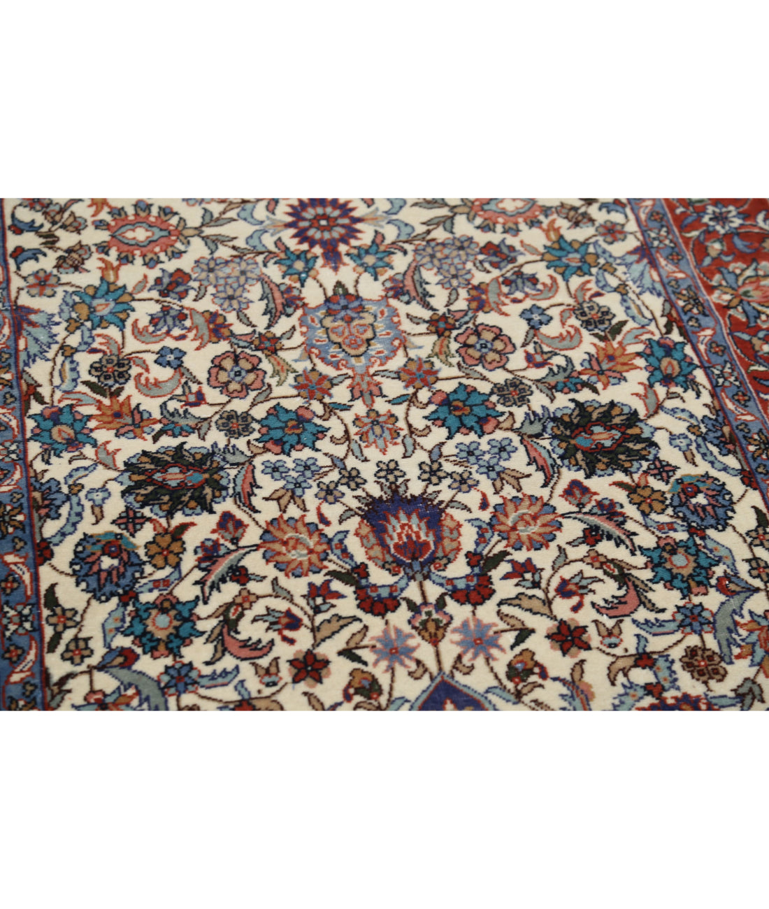 Hand Knotted Heritage Fine Persian Style Wool Rug - 2'8'' x 14'3'' 2'8'' x 14'3'' (80 X 428) / Ivory / Red