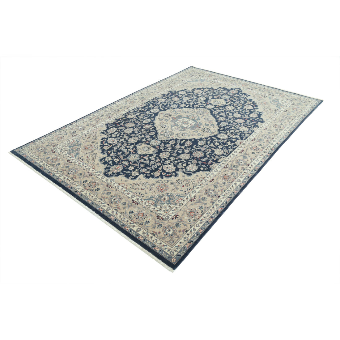 Alfombra de lana oriental fina anudada a mano - 5'11'' x 8'10''