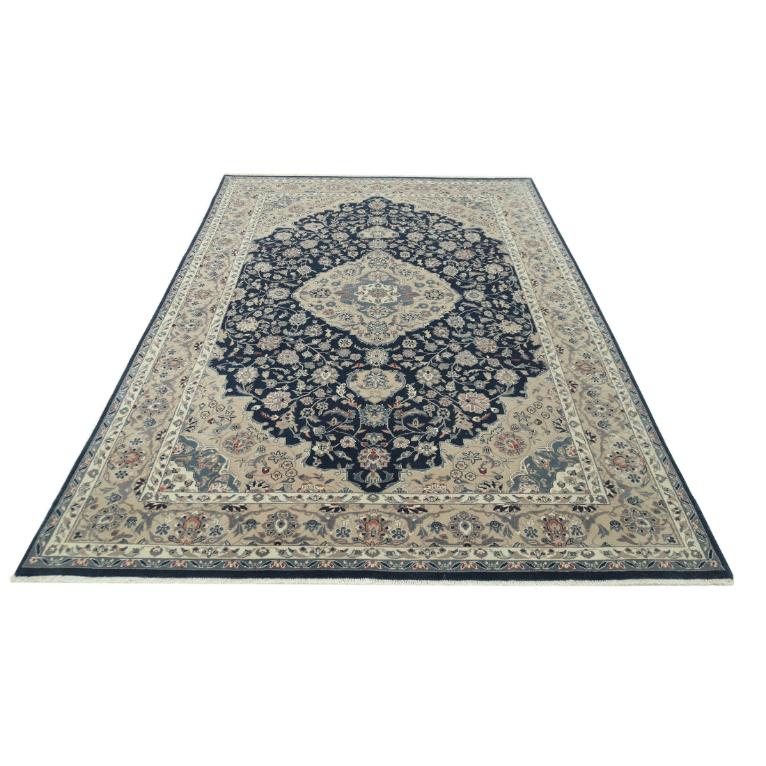 Alfombra de lana oriental fina anudada a mano - 5'11'' x 8'10''