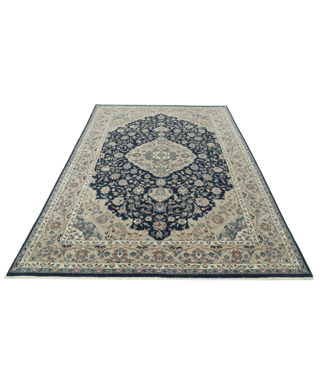 Alfombra de lana oriental fina anudada a mano - 5'11'' x 8'10''