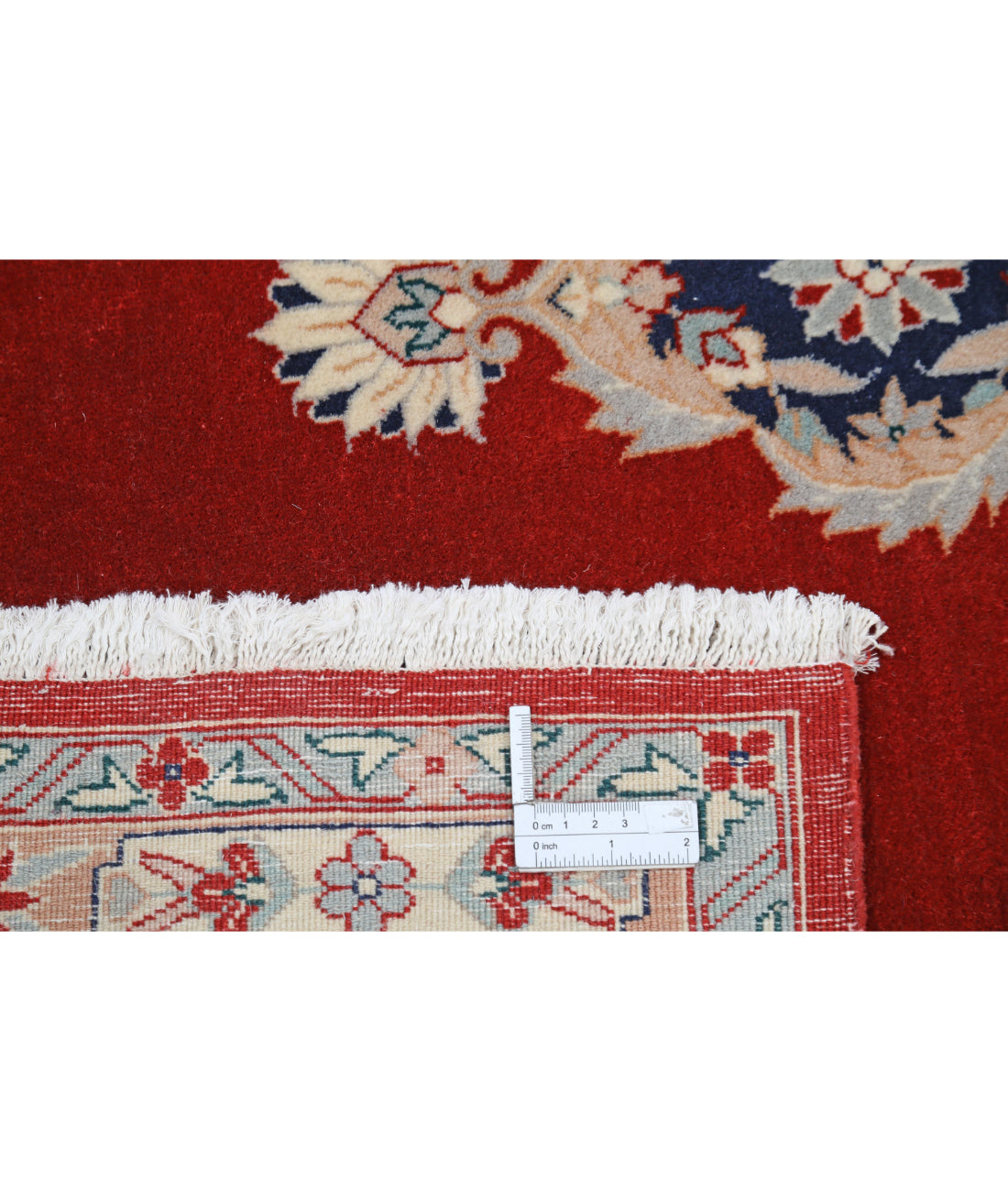 Hand Knotted Heritage Fine Persian Style Wool Rug - 6'0'' x 8'11'' 6'0'' x 8'11'' (180 X 268) / Red / Blue