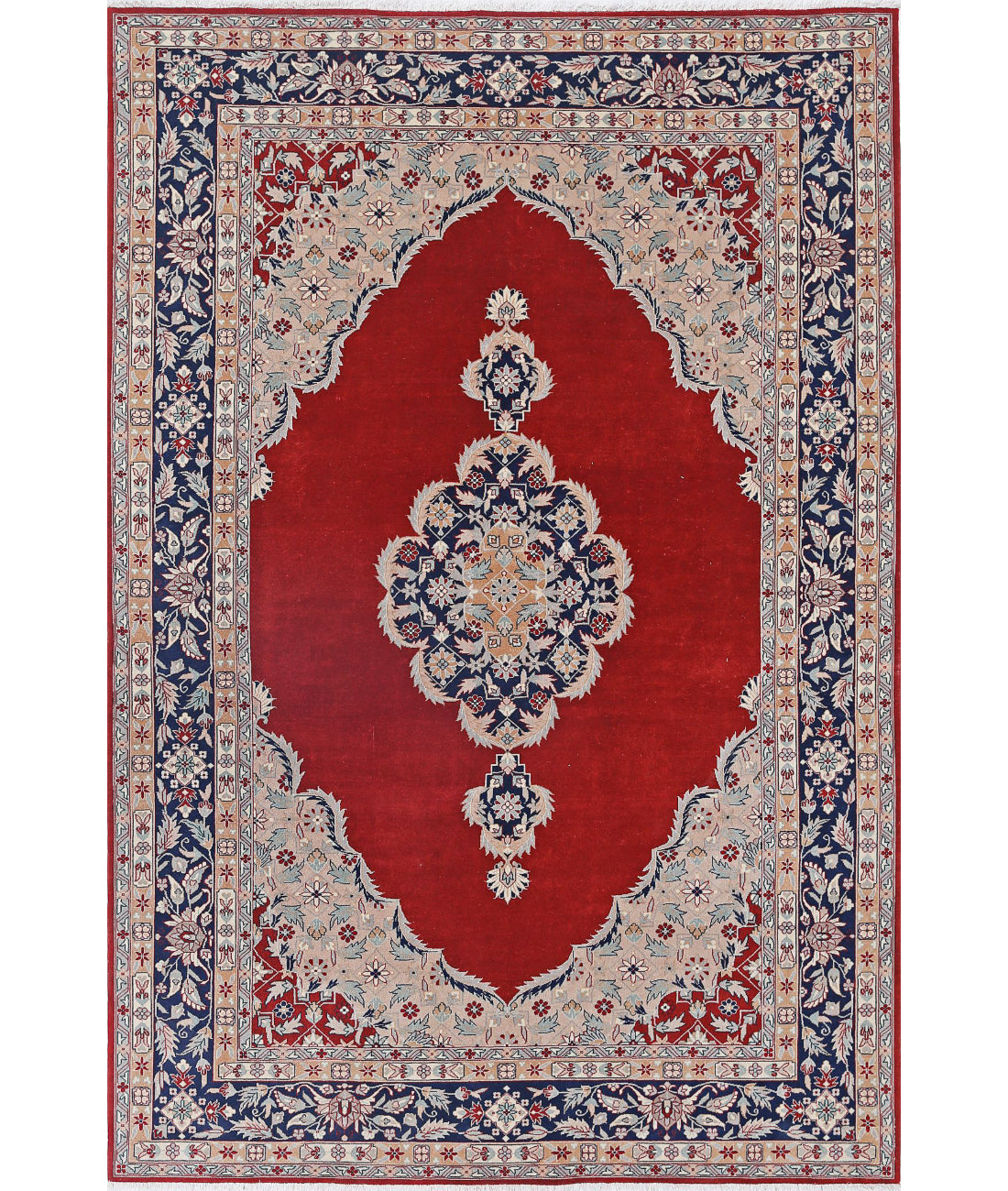 Hand Knotted Heritage Fine Persian Style Wool Rug - 6&#39;0&#39;&#39; x 8&#39;11&#39;&#39; 6&#39;0&#39;&#39; x 8&#39;11&#39;&#39; (180 X 268) / Red / Blue