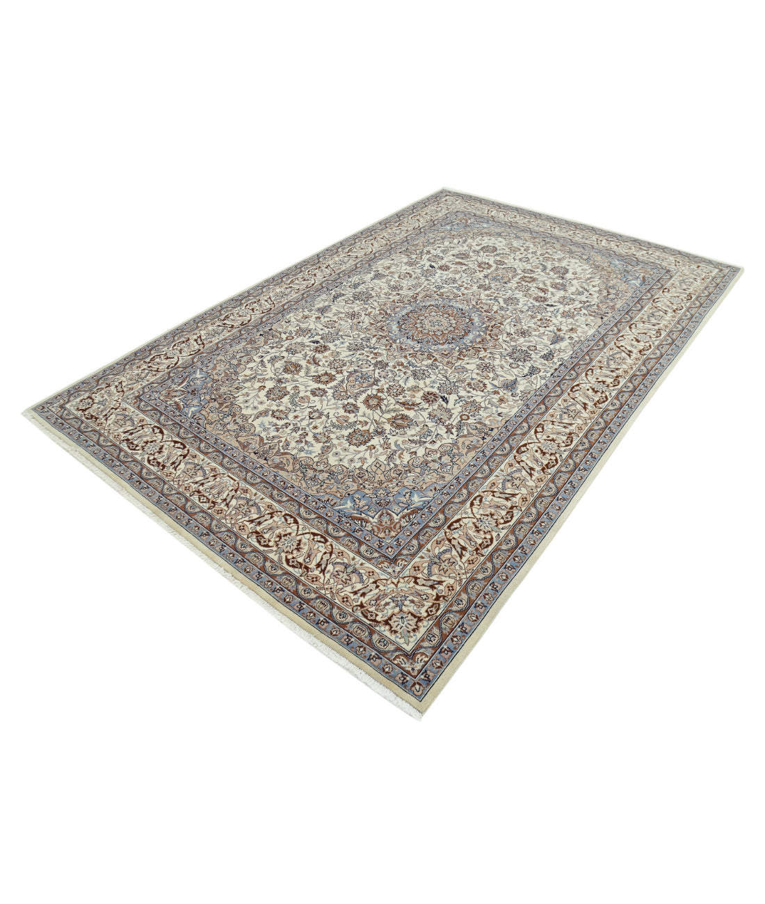 Hand Knotted Heritage Fine Persian Style Wool Rug - 5'11'' x 9'0'' 5'11'' x 9'0'' (178 X 270) / Ivory / Ivory