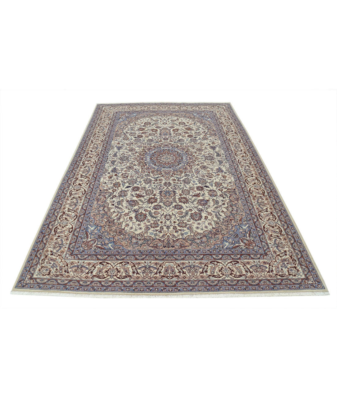 Hand Knotted Heritage Fine Persian Style Wool Rug - 5'11'' x 9'0'' 5'11'' x 9'0'' (178 X 270) / Ivory / Ivory