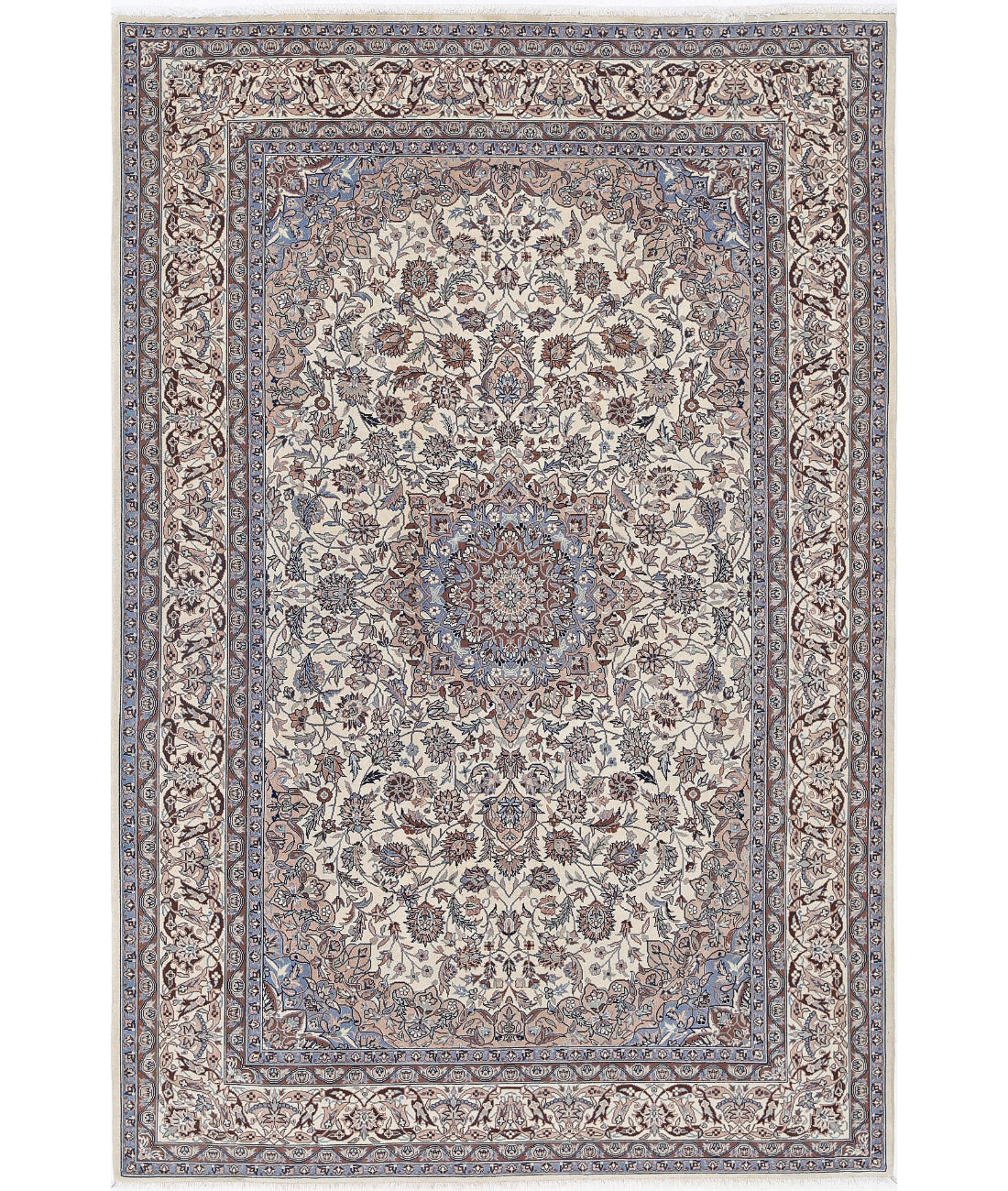 Hand Knotted Heritage Fine Persian Style Wool Rug - 5&#39;11&#39;&#39; x 9&#39;0&#39;&#39; 5&#39;11&#39;&#39; x 9&#39;0&#39;&#39; (178 X 270) / Ivory / Ivory