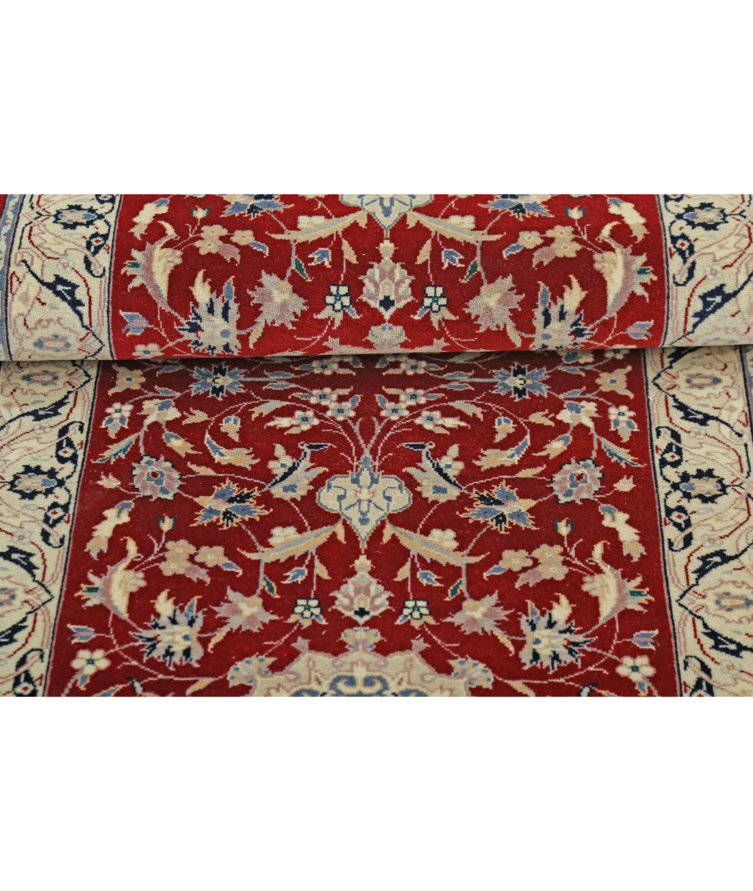 Hand Knotted Heritage Persian Style Wool Rug - 2'6'' x 7'11'' 2'6'' x 7'11'' (75 X 238) / Red / Ivory