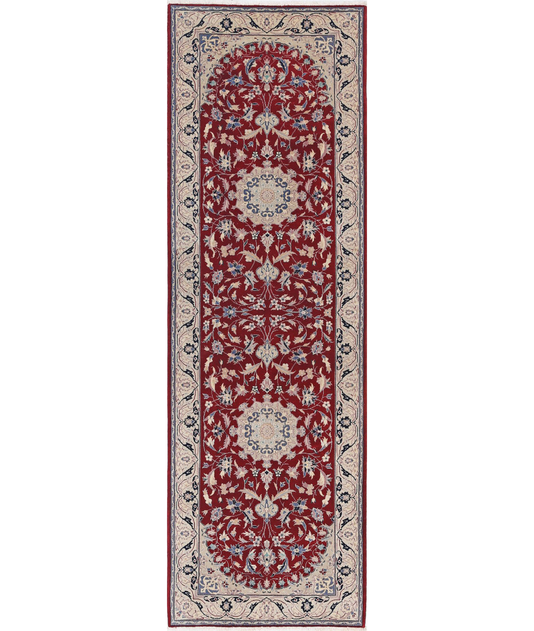Hand Knotted Heritage Persian Style Wool Rug - 2&#39;6&#39;&#39; x 7&#39;11&#39;&#39; 2&#39;6&#39;&#39; x 7&#39;11&#39;&#39; (75 X 238) / Red / Ivory