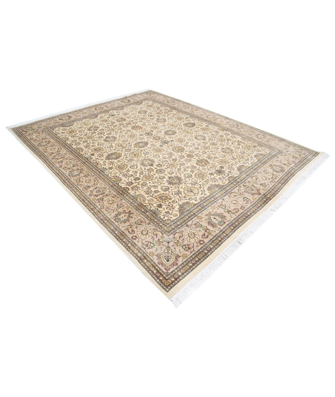 Hand Knotted Heritage Persian Style Wool Rug - 8'1'' x 10'1'' 8'1'' x 10'1'' (243 X 303) / Beige / Taupe