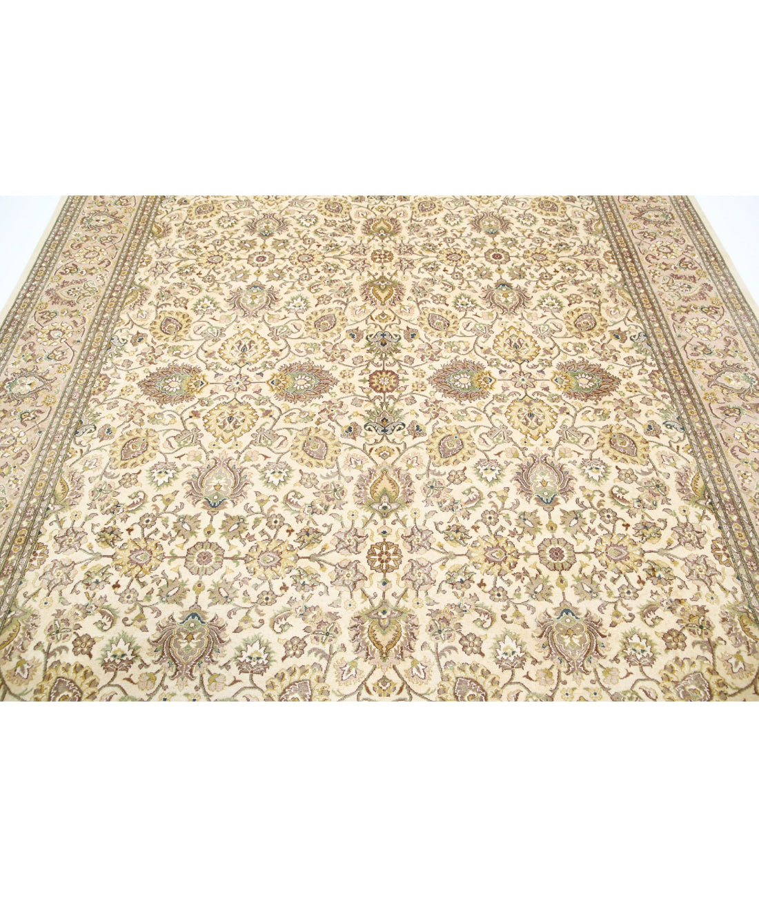 Hand Knotted Heritage Persian Style Wool Rug - 8'1'' x 10'1'' 8'1'' x 10'1'' (243 X 303) / Beige / Taupe