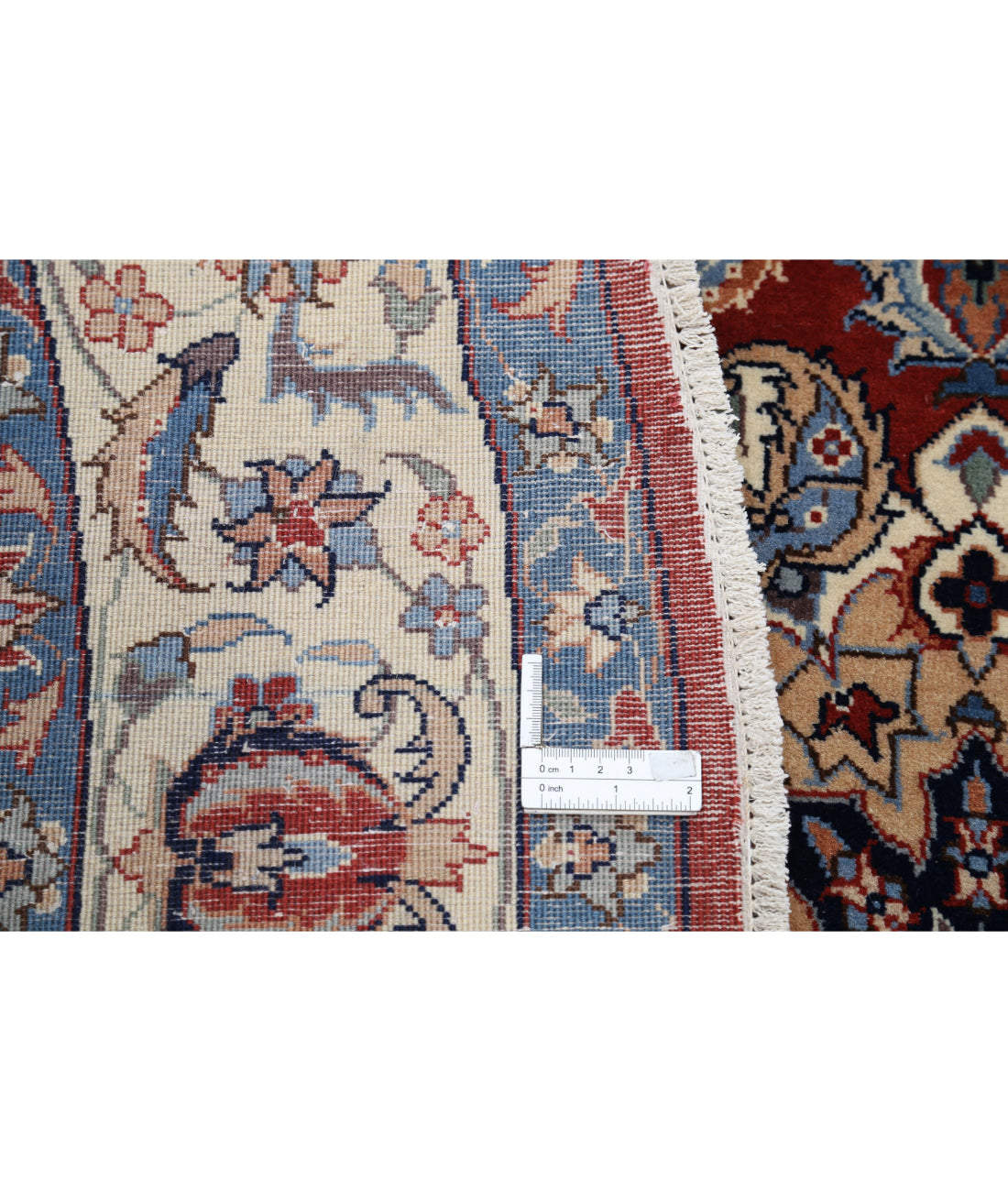 Hand Knotted Heritage Persian Style Wool Rug - 6'5'' x 6'6'' 6'5'' x 6'6'' (193 X 195) / Red / Ivory