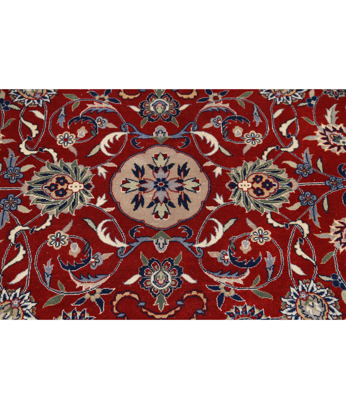 Hand Knotted Heritage Persian Style Wool Rug - 6'7'' x 6'7'' 6'7'' x 6'7'' (198 X 198) / Red / Blue