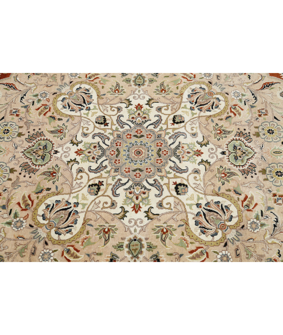 Hand Knotted Heritage Persian Style Wool Rug - 12'0'' x 17'10'' 12'0'' x 17'10'' (360 X 535) / Ivory / Beige