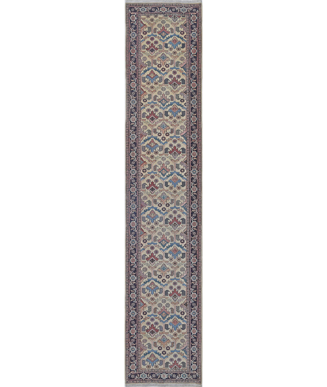 Hand Knotted Heritage Oriental  Wool Rug - 2'8'' x 13'7''