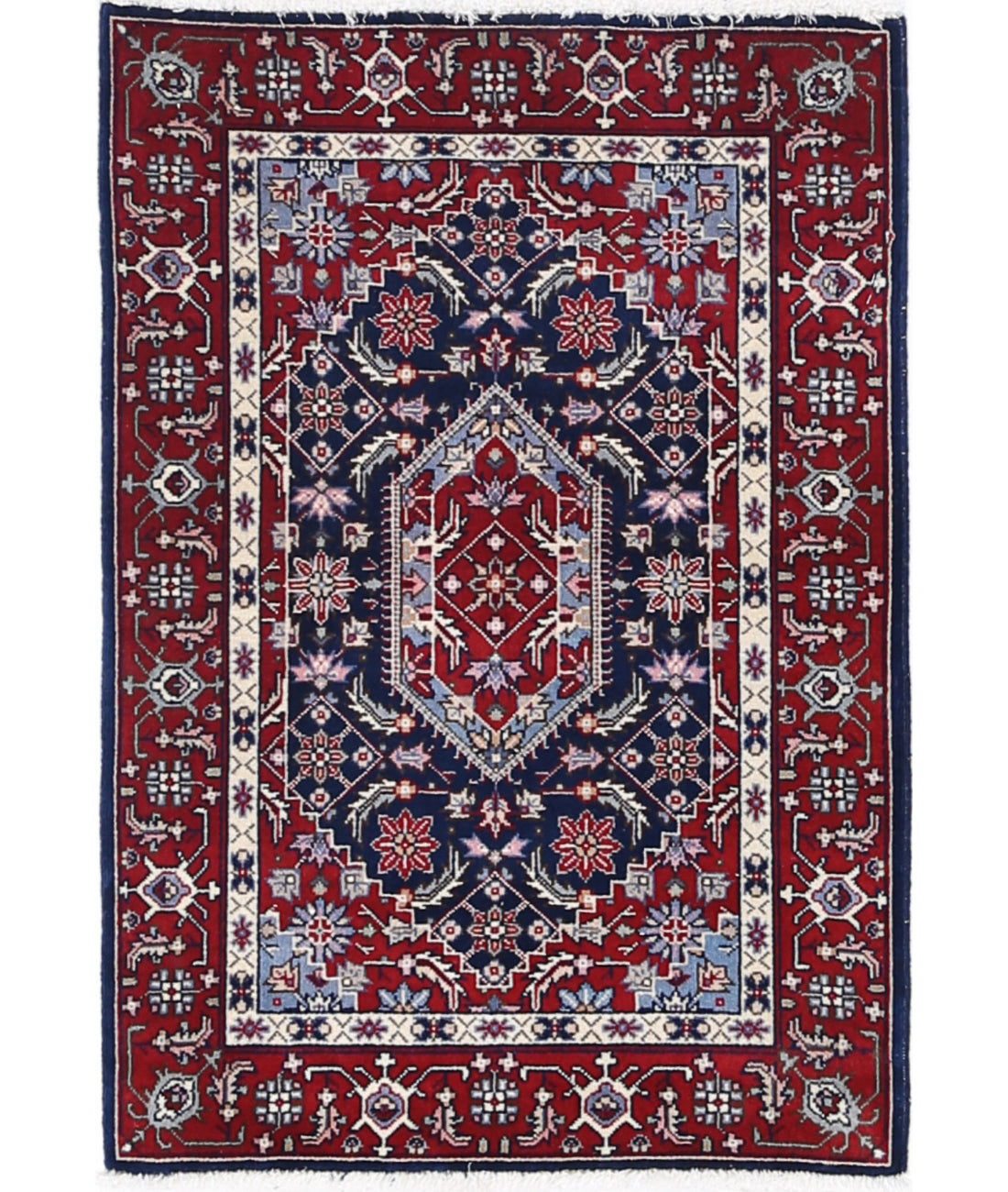 Hand Knotted Heritage Oriental  Bijar Wool Rug - 2&#39;0&#39;&#39; x 3&#39;0&#39;&#39;