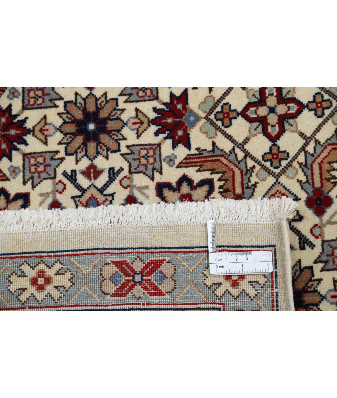 Hand Knotted Heritage Persian Style Wool Rug - 8'3'' x 11'4'' 8'3'' x 11'4'' (248 X 340) / Ivory / Blue