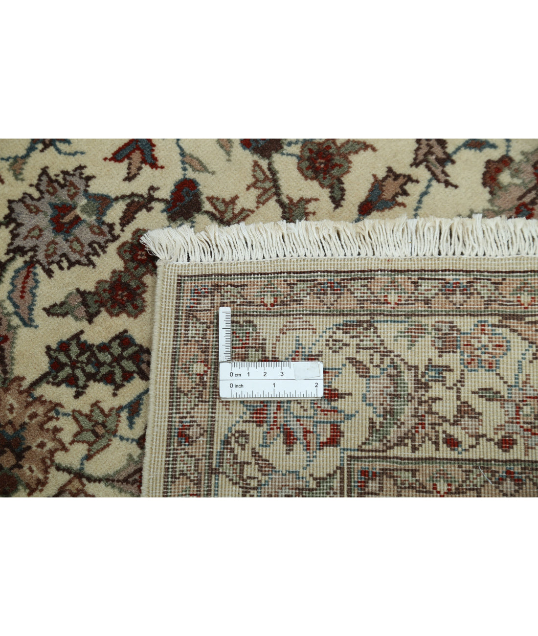 Hand Knotted Heritage Persian Style Wool Rug - 2'6'' x 11'11'' 2'6'' x 11'11'' (75 X 358) / Ivory / Taupe
