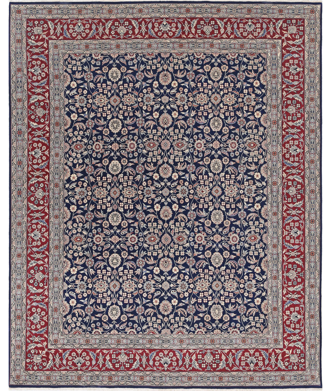 Hand Knotted Heritage Oriental  Tabriz Wool Rug - 8&#39;0&#39;&#39; x 9&#39;10&#39;&#39;