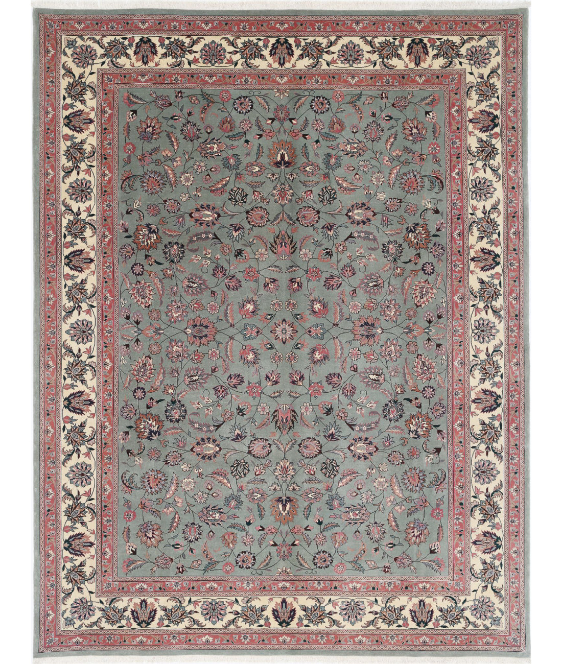 Hand Knotted Heritage Oriental  Wool Rug - 9'2'' x 12'0''