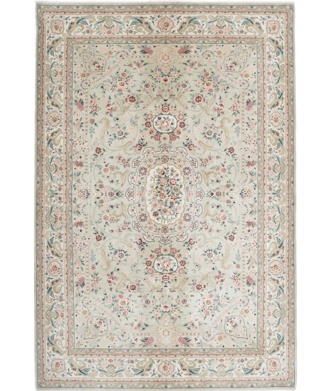 Hand Knotted Heritage Oriental  Wool Rug - 5'10'' x 8'9''