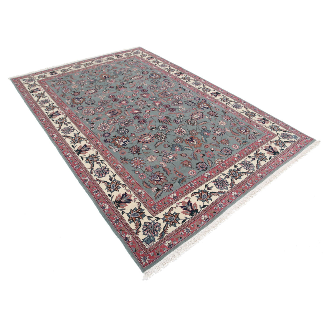 Alfombra de lana oriental anudada a mano - 188 x 272 cm