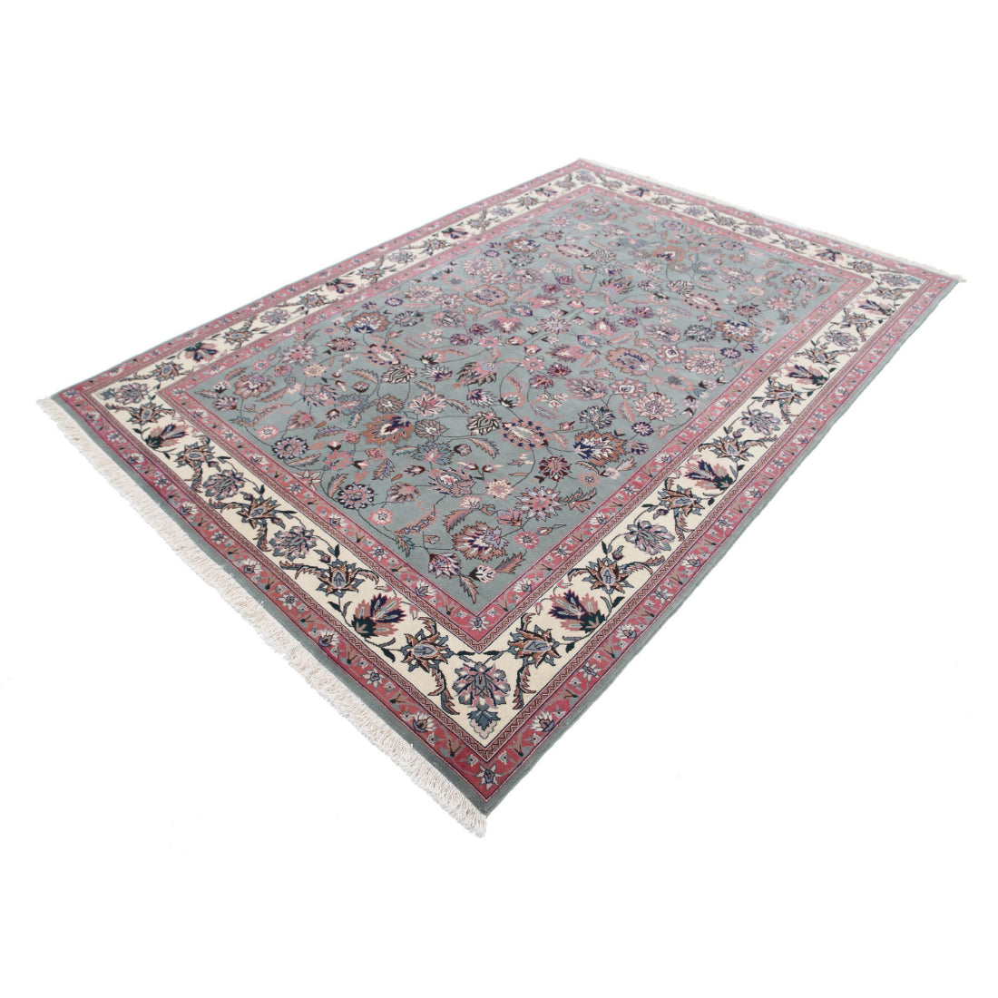 Alfombra de lana oriental anudada a mano - 188 x 272 cm
