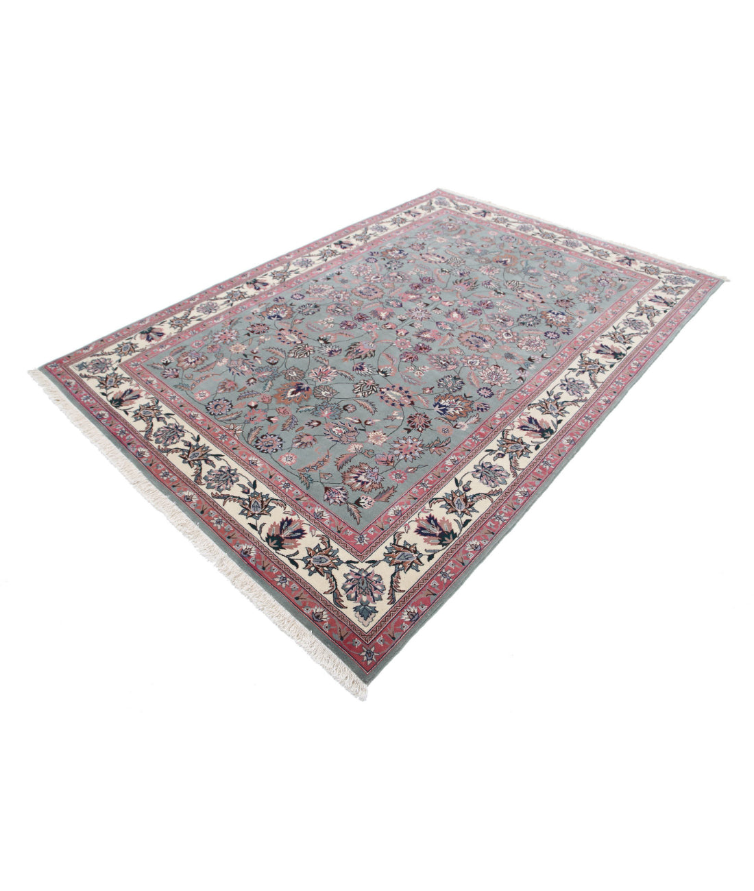 Alfombra de lana oriental anudada a mano - 188 x 272 cm