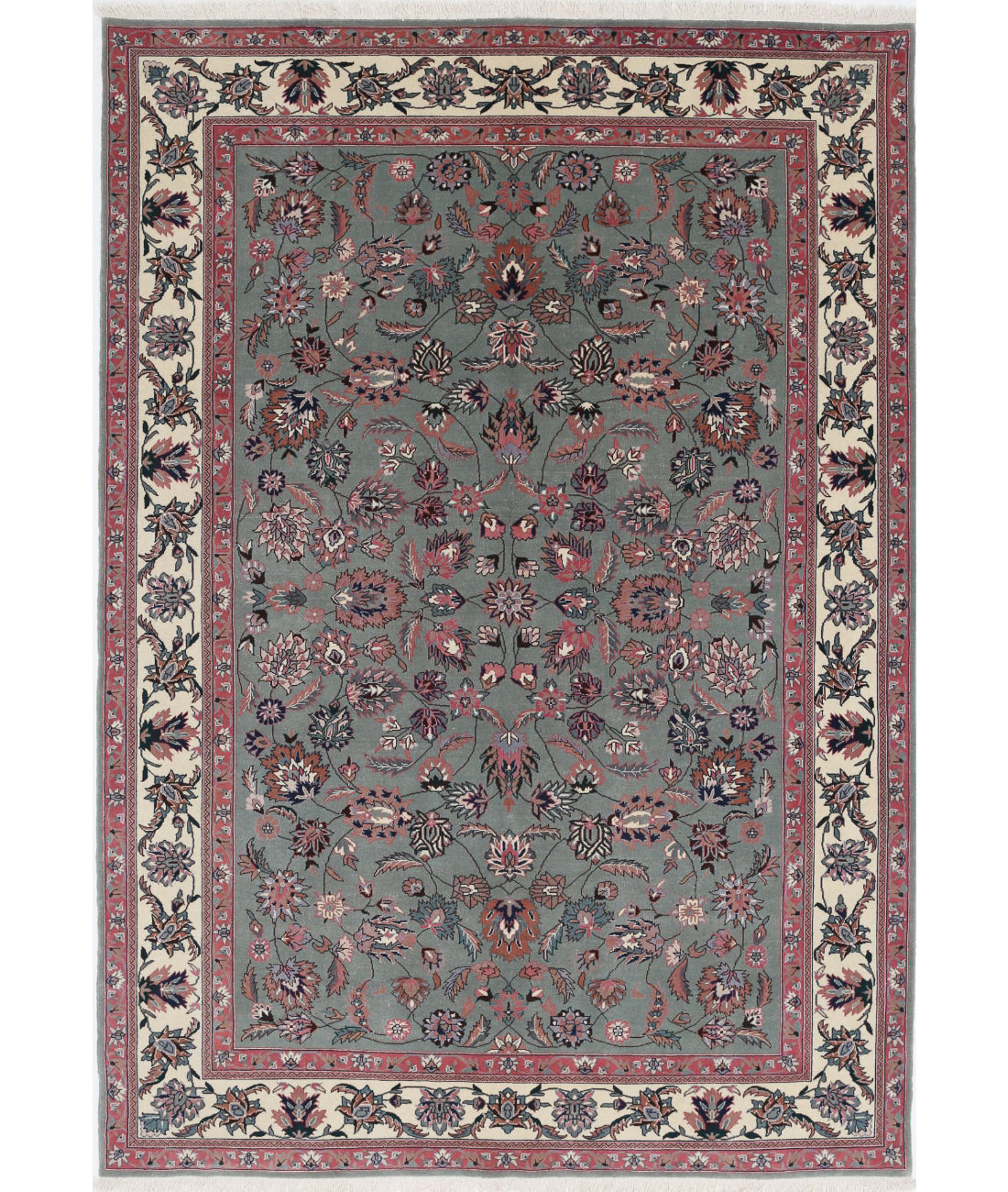 Hand Knotted Heritage Oriental  Wool Rug - 6'2'' x 8'11''